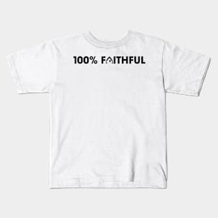 The Traitors | 100% Faithful [percent] #TheTraitors | Black print Kids T-Shirt